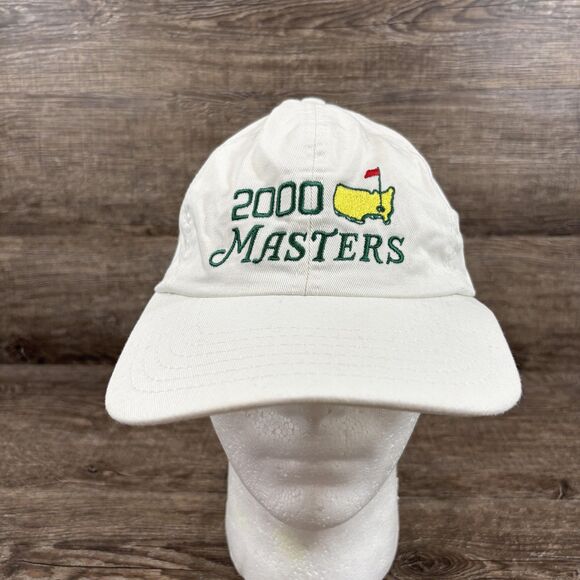 Vintage Masters 2000 Tournament Hat Cap Strap Back Augusta National Golf Mens - Picture 1 of 6